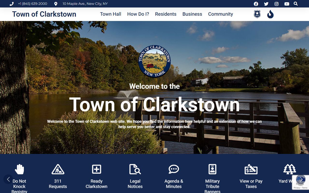 Town of Clarkstown government website for probate court records research