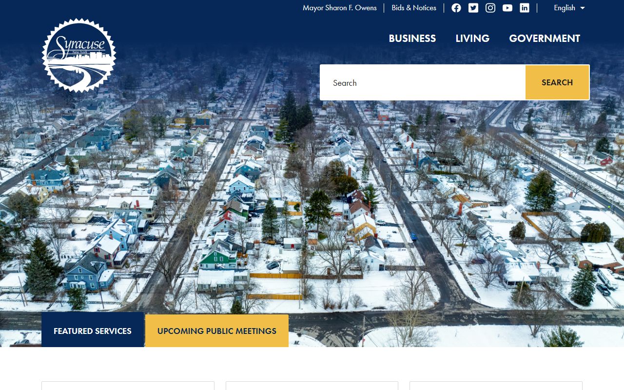 City of Syracuse government website for probate court records research