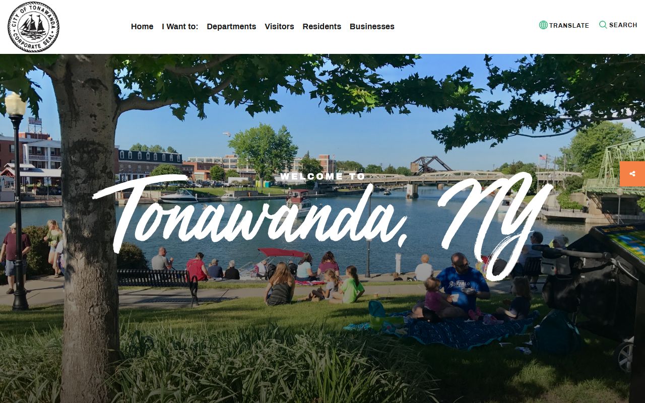 City of Tonawanda government website for probate court record information