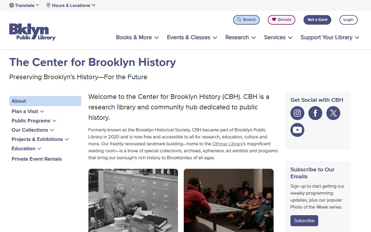 Brooklyn Public Library Center for Brooklyn History providing historical records for Kings County probate court records research